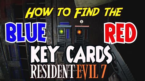 red keycard re7|re7 blue keycard.